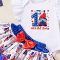 thumbnail image 4 of Staki Independence Clothing for Girl Baby Girl Romper Bodysuit+Ruffle Tutu Shorts Bloomer July 4th Clothes 1-18M(Sky Blue,1-3 Months), 4 of 4