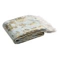thumbnail image 2 of SAFAVIEH Gemma Metallic Abstract Throw, 70" x 50", Blue/ Gold, 2 of 2