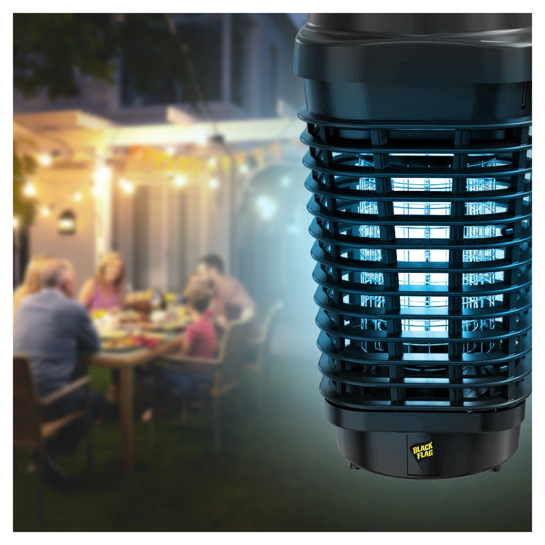 Black Flag 4500 Volt 15 Watt Electronic Bug Zapper Insect Killer, Includes Attachable Mosquito Lure Attractant