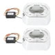 thumbnail image 2 of par de cubiertas embellecedoras para faros delanteros con lentes LED, 12V, 5W, luz brillante, resistentes a altas temperaturas, aptas para faros bixenón de 3 pulgadas, luz blanca, 2 of 5