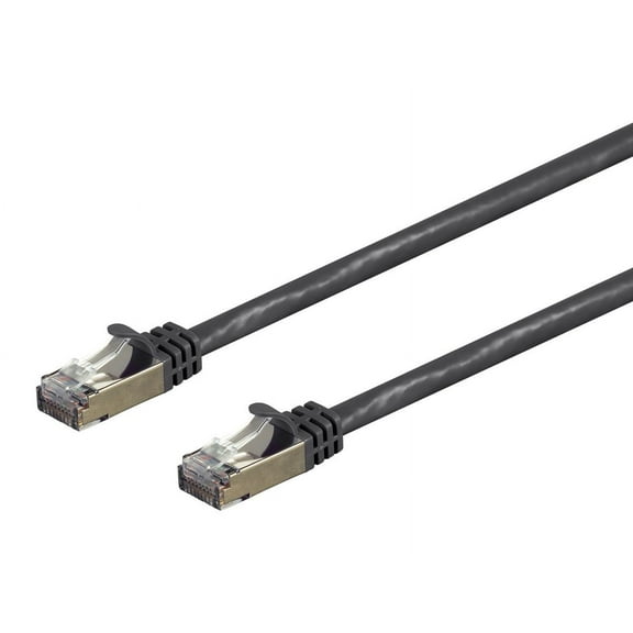 Monoprice Cat7 Ethernet Network Patch Cable - 3 feet - Black | 26AWG, Shielded, (S/FTP) - Entegrade Series