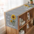 thumbnail image 6 of Table Runners 72 Inches Long Dress Scarves, Sunflowers Farmhouse Kitchen/Dining Table Runner, Coffee Tablerunners, Spring Summer Bees Yellow Floral Grey 14x72 Inch, 6 of 9