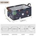 thumbnail image 4 of Christmas Pine Trees Mails Storage Bins with Handles Foldable Storage Baskets for Shelves Organizer Cloth Baskets, 4 of 8