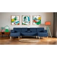 thumbnail image 1 of Sala Modular Doble Chaise Makora Brandon con Memory Foam y Respaldo Ajustable Lino Azul, 1 of 7