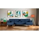 thumbnail image 1 of Sala Modular Doble Chaise Makora Brandon con Memory Foam y Respaldo Ajustable Lino Azul, 1 of 7