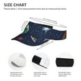 thumbnail image 4 of Disketp Dinosaur Astronaut Space Surfing Sun Visors for Women Men Unisex Tennis Golf Visor Hat Adjustable Summer Hats Sport Outdoor Visor Hat UV Protection Cap, 4 of 8