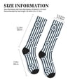 thumbnail image 5 of Bixox Nautical1 Print Compression Socks,Compression Socks Women & Men Circulation for Medical,Running,Athletic, 5 of 7
