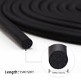 thumbnail image 4 of Foam Rubber Weather Seal Strip, 3mm(1/8") Diameter 15 Meters (50Ft) Long Round Backer Rod Foam Rubber for DIY Gasket, Warehouse, Pads, Foam Tubing, Crafts(Black), 4 of 8