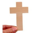 thumbnail image 2 of Creative Hobbies 4.25 Inch High Unfinished Wooden Cross Shapes, Pack of 25, Ready to Paint or Decorate, 2 of 3