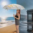 thumbnail image 4 of Unique Bargains 1 Pcs Compact Umbrella Ultraviolet Protection Umbrella Yellow, 4 of 5