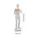 thumbnail image 2 of Figura de mujer leyendo en el escritorio, escultura de resina, estatua abstracta, decoración del hogar, decoración de oficina, 2 of 7