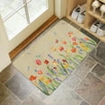 thumbnail image 4 of Floral Decor Door Mat Welcome Flowers Doormat Non Slip Colorful Farmhouse Entrance Reusable Home for Spring Decoration Front Door Mats Indoor Outdoor Rug 17" x 30", 4 of 6