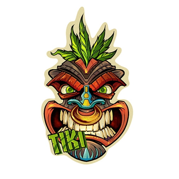 Tiki Guy Novelty Sign | Indoor/Outdoor | Funny Home Décor for Garages, Living Rooms, Bedroom, Offices | SignMission personalized gift Wall Plaque Decoration