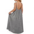 thumbnail image 4 of RUTAYY Girls Dress Solid Color Round Neck Sleeveless Backless Loose Fit Home Wear Summer Chic Holiday Dresses, 4 of 6
