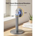thumbnail image 3 of Soporte para teléfono celular Nulaxy Magnetic Aluminium 360°, giratorio, gris, 3 of 7