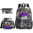 thumbnail image 1 of Conjunto de tres piezas de mochilas escolares para estudiantes masculinos y femeninos, estuche para lápices del Campus, bolsas de lona, mochila de gran capacidad, 1 of 4