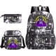 thumbnail image 1 of Clearance, Three-Pieces Set Of School Bags For Male And Female Students, Campus Pencil Case, Canvas Bags Large-Capacity Backpack, 1 of 4