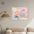 thumbnail image 2 of Art Remedy Bright Floral Abstract Canvas, 36" x 30", White Frame, Peach Blossom Dusk, 2 of 7