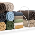 thumbnail image 1 of LYNK Professional® Home™ Separadores de estantes blancos altos - Organizadores y almacenamiento de armario de lino - Almacenamiento de ropa blanca - Organización de armario - Organizador de toallas pa, 1 of 5