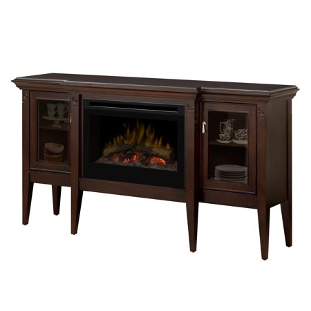 Oak Electric Fireplace Cabinet Mantel - Dimplex Upton Mantel Electric Log Fireplace Cabinet, Espresso