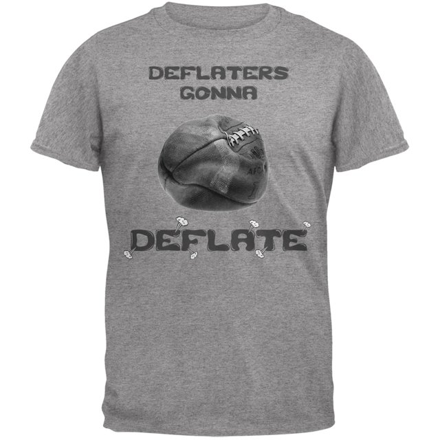 Deflaters gonna Deflate Heather Grey T-Shirt Adulte