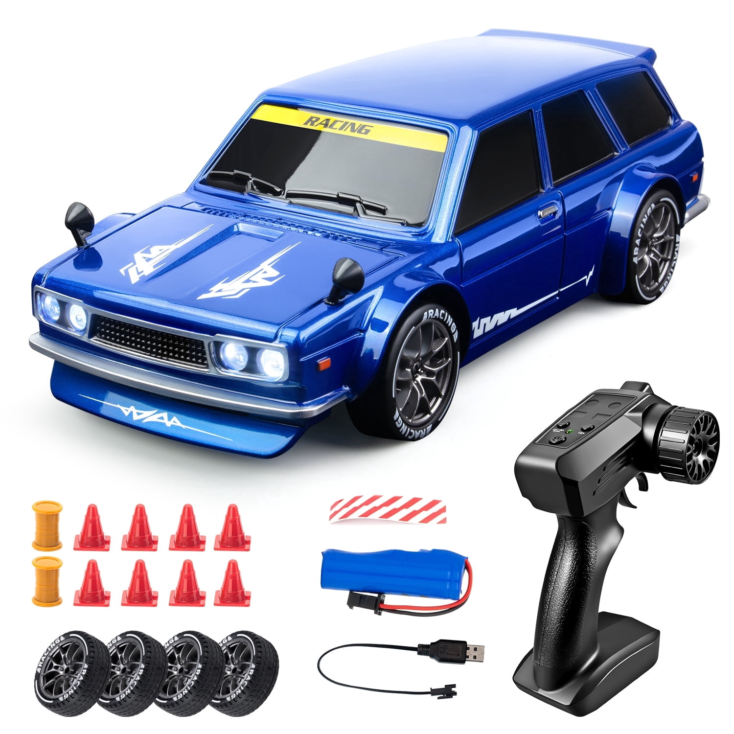 New Bright 1:14 R/C Forza Corvette C8R Style#61432U, Ages 6 Years