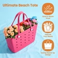 thumbnail image 2 of TRANSLINK Women's EVA Beach Tote Bag 18.5" Waterproof Large Sand-Resistant Carryall for Pool Vacation, 2 of 6