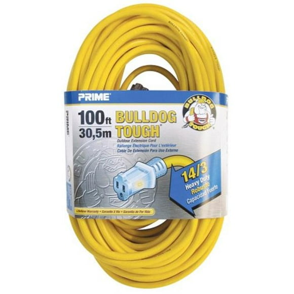 Prime Rallonge Robuste Bulldog Jaune, 100 Pi.