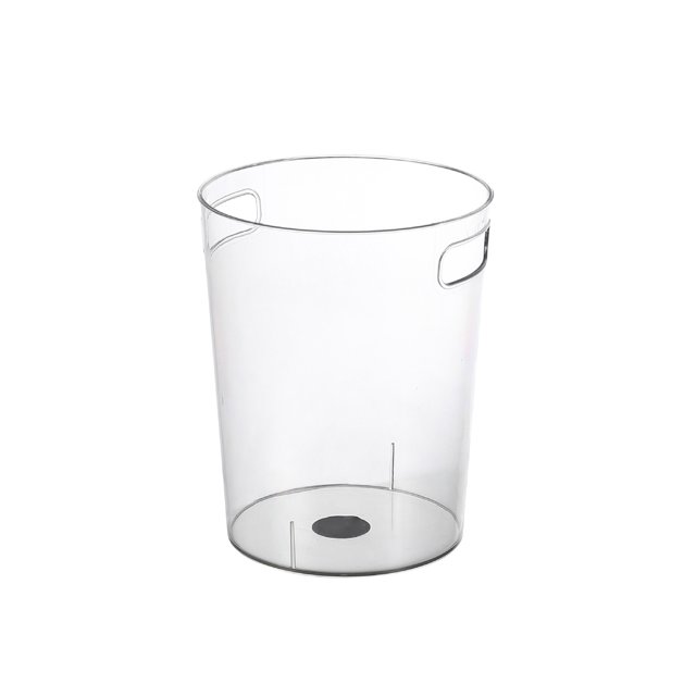 Garbage Can Transparent Trash Can Desktop Storage Bucket PET Plastic Waste Basket Clear Bucket Kitchen Living Room Ice Pail
