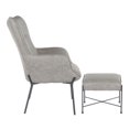 thumbnail image 4 of Chaise et pouf industriel Izzy de LumiSource, 4 of 7