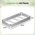 thumbnail image 2 of Gianna Metal Raised Garden Bed, 8x4x1ft Outdoor Planter Box, Raised Garden Beds for Planting Plants Vegetables, Flowers, Silver, 2 of 7