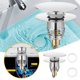 thumbnail image 4 of Medidor Lavabo Cara Piscina Tapón de agua Pequeño lavabo de cobre Dispositivo de lanzamiento con resorte universal, 4 of 8