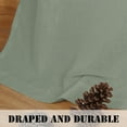 thumbnail image 7 of H.VERSAILTEX Natural Linen Blended Semi Sheer Light Filtering Curtains, Solid Grommet Curtains Window Treatments for Living Room, Sea Grass, 2 Panels, 52" x 84", 7 of 7