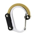 thumbnail image 1 of AMERTEER Carabiner clip and hook (small) | For purses strollers and backpacks gold, 1 of 4