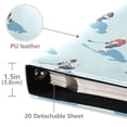 thumbnail image 3 of FORMRS 3 Ring Photo Album 4"x6" Self Adhesive Large Capacity PU Leather Cover, Blue Ice Hockey, 3 of 8