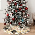 thumbnail image 5 of Yiaed Groovy Disco Print Christmas Tree Skirt , Tree SkirtsTree Mat for Christmas Winter Holiday Indoor Decorations-48", 5 of 7