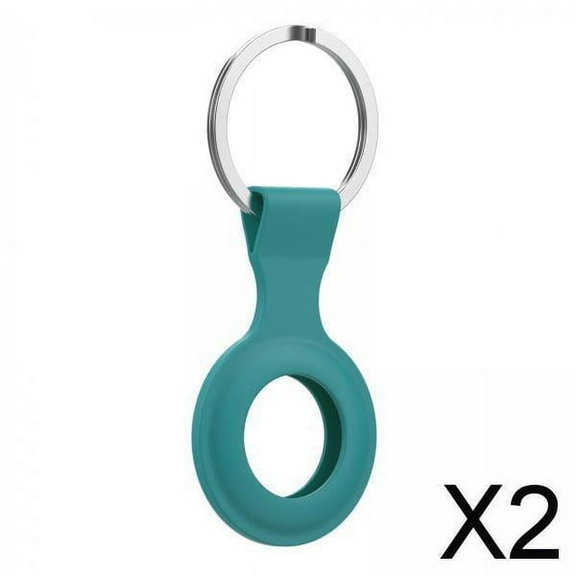 Par de Fundas de Silicona para Rastreadores AirTags, Verde Neón 2 piezas