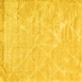 thumbnail image 1 of Ahgly Company Indoor Square Trellis Yellow Modern Area Rugs, 6' Square, 1 of 4