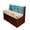 Coastal Beach Themed, variant on XYZCANDO RV Dinette Cushion Covers, Compatible with Camper Furniture, Camper Cushion Covers for Bench Dinette Booth Seats Split Seat
