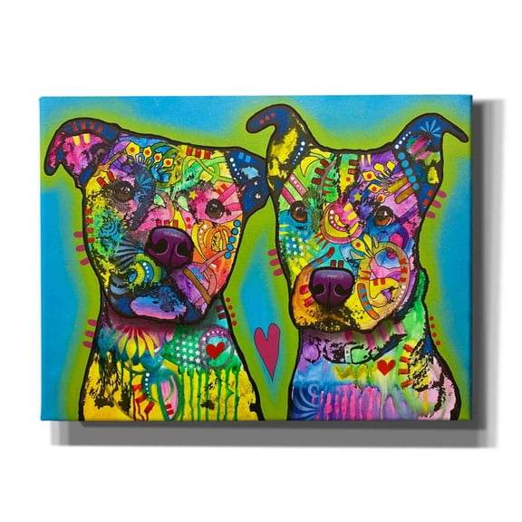 Epic Graffiti 'Pupper Team Six' by Dean Russo, Canvas Wall Art, 16"x12"