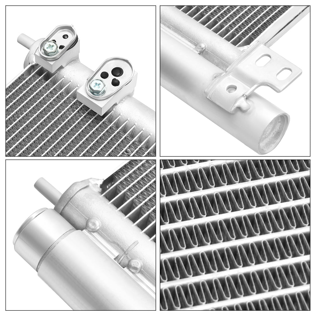 LEDKINGDOMUS AC Condenser for Lexus CT200h 2011-2017, Prius/Prius Plug-In L4 1.8L 2012-2015, Replacement OEM# 8846047150 8846076010, Premium Aluminum, Leak Tested 2.94MPa, High-Density Louvered Fins