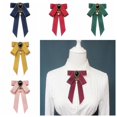 thumbnail image 6 of New Fashion Neck Decoration Alloy Jewelry Accessories Bowknot Brooches Necktie Shirt Collar Pin Bow Tie Crystal Rhinestone Bowtie BLUE, 6 of 8