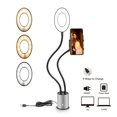 thumbnail image 1 of Luz De Anillo Selfie De Carga Usb Con Soporte Para Teléfono Móvil Luz De Relleno De Haz En Vivo Con Soporte Perezoso matsuzay EL016064-00, 1 of 5