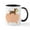 White/Black Inside, variant on CafePress - Baby Monkey Riding Backwards On A Pig Mug - 11 oz Ceramic Mug - Novelty Coffee Tea Cup