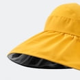 thumbnail image 3 of Chapeau de Seau Protection Uv Chapeau de Protection Solaire Chapeau de Protection Solaire Visière Chapeau de Seau Chapeau d'Été Chapeau de Seau Femmes Enduit de Vinyle Extérieur Pliable, 3 of 5