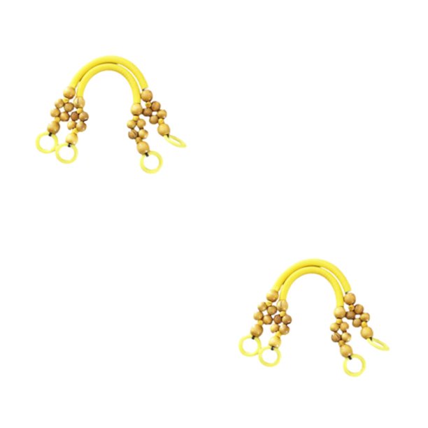 Sonducket 2 unids/set mango de bolsa de cuentas de correa duradera y resistente para bolso de hombro con asa multicolor amarillo 46cm amarillo 46cm 2Conjunto