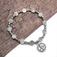 thumbnail image 4 of Pulsera Yashi con medalla católica de San Benito para hombres y mujeres, 4 of 4