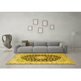 thumbnail image 3 of Ahgly Company Indoor Rectangle Persian Yellow Traditional Area Rugs, 5' x 7', 3 of 4