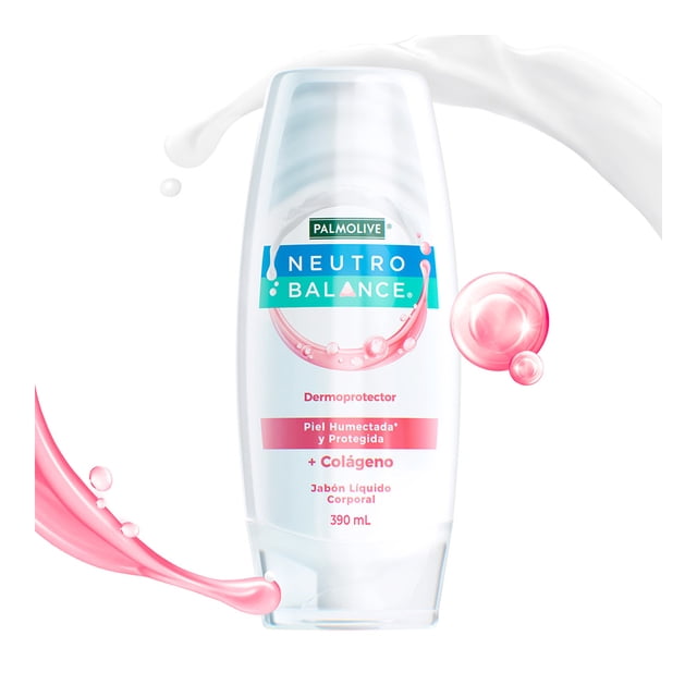 Jabón Líquido Corporal Palmolive Neutro Balance Dermoprotector con Colágeno 390 ml