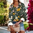 thumbnail image 2 of PuLe Women's Top Womens Button Down Shirt Linen Button Up Shirts for Women Long Sleeve Dress Shirt Collared Blouse Tops Tunics, 2 of 6